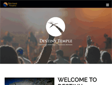 Tablet Screenshot of destinytemple.com